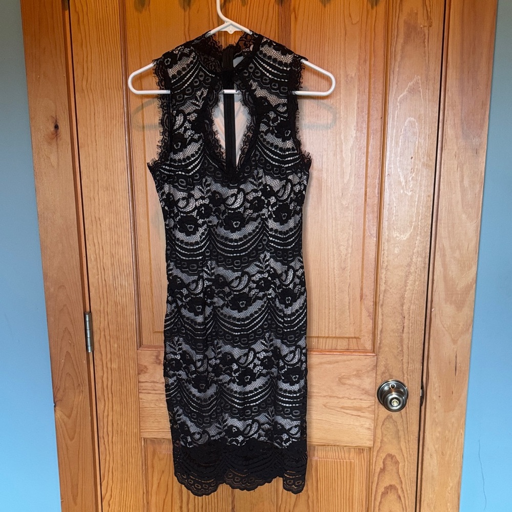 Elegant Black Lace Dress
